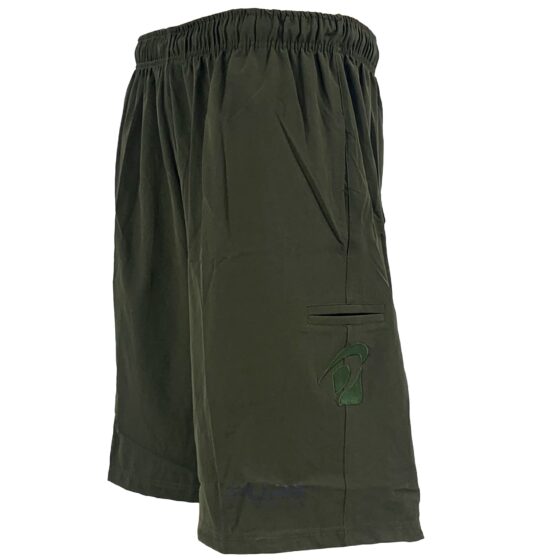 olive green sweat shorts