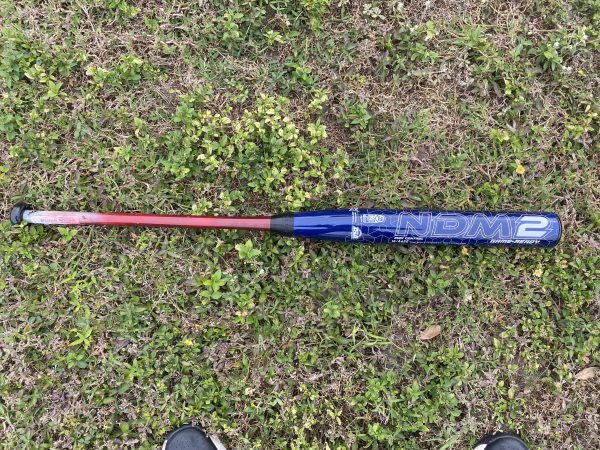 SOLD OUT: 2023 NDM2 Max Control 2pc 12" Candy Blue Blaze Softball Bat - Image 2