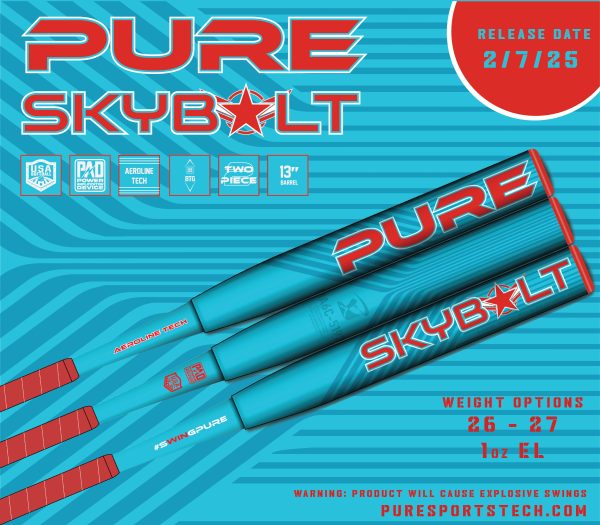 2025 2-Piece Pure Skybolt X22 USA/ASA Softball Bat